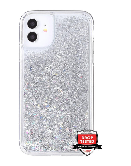 Xquisite Glitterfall for iPhone 11 - Silver