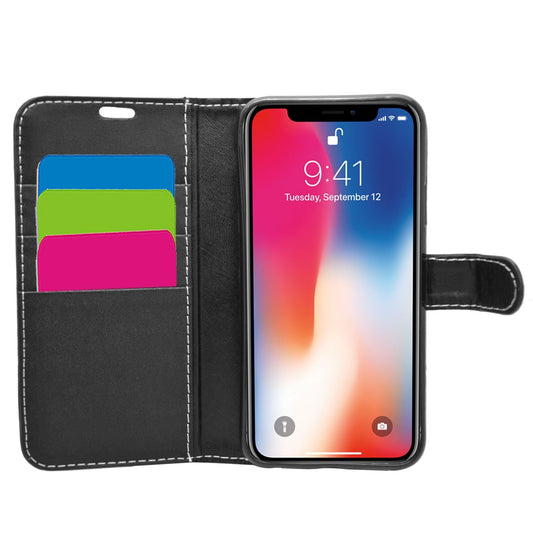 TechProtect Wallet for iPhone XS Max- Black
