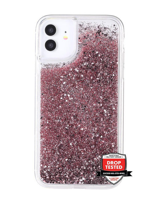Xquisite Glitterfall for iPhone 12 Mini - Pink