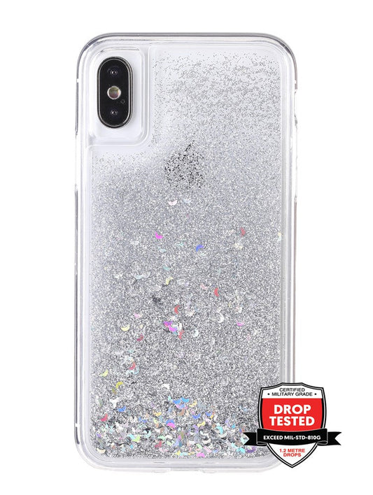 Xquisite Glitterfall for iPhone X/XS - Silver