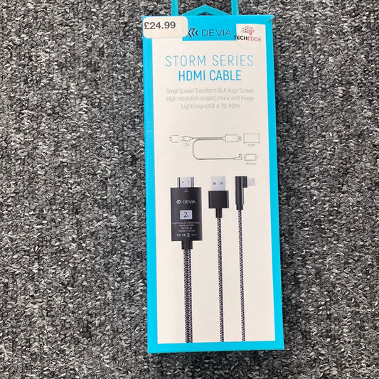 Storm Series HDMI Cable Lightning/USB 20m