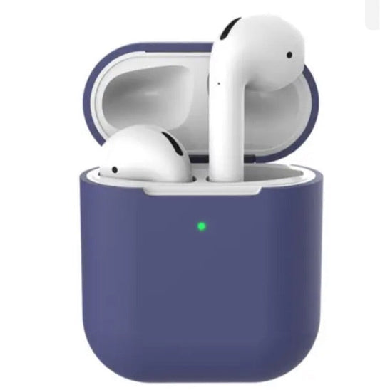 AirPods with loophole Silicone Case Blue