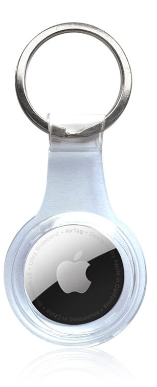 Apple AirTag Key Ring Plastic Crystal Clear