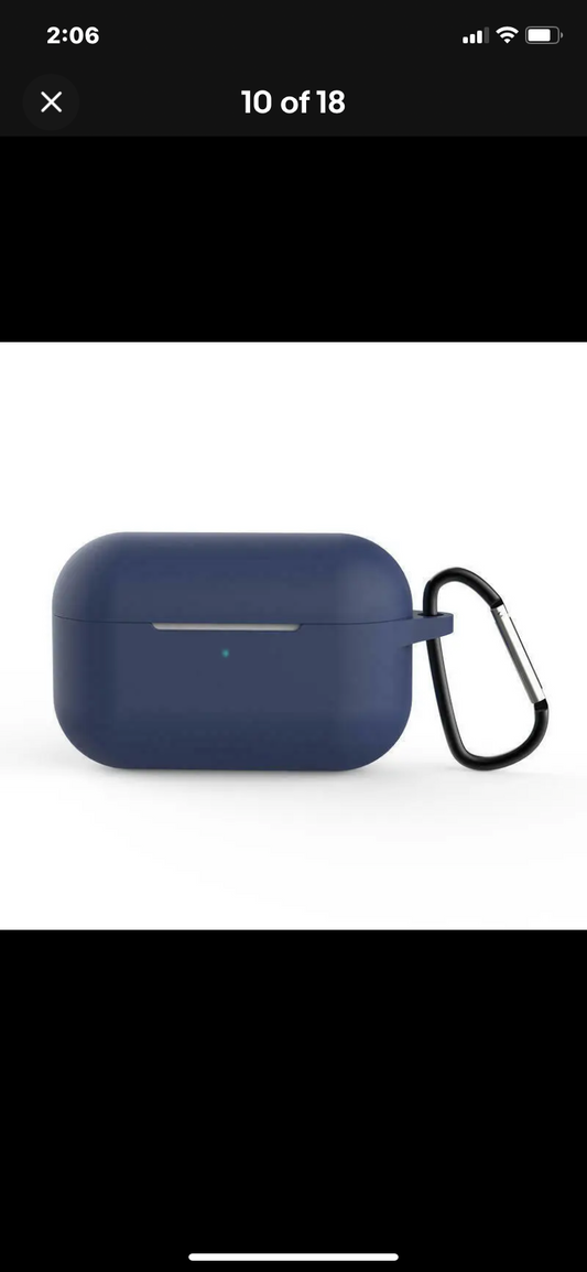 AirPods Pro Naked Silicone Case Blue