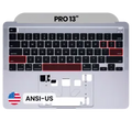 Top Case with Keyboard (ANSI US) For MacBook Pro 13" A2289 (2020) (OEM New) (Space Gray)