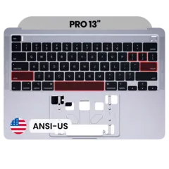 Top Case with Keyboard (ANSI US) For MacBook Pro 13" A2289 (2020) (OEM New) (Space Gray)