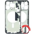 Mid-Frame Housing W/ Small Parts For iPhone 15 Pro Max (EU / Global Version) (Used OEM Pull: Grade B) (Black Titanium)