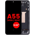 OLED Assembly With Frame For Samsung Galaxy A55 (A556 / 2024) (6.62") (Aftermarket Plus) (Navy)