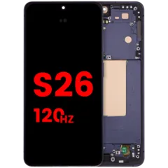 OLED Assembly With Frame For Samsung Galaxy S26 5G (US & International) (Aftermarket Plus) (120Hz) (Black)