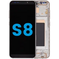 LCD Assembly With Frame (Without FingerPrint Sensor) For Samsung Galaxy S8 (Aftermarket: Incell) (Maple Gold)