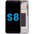 LCD Assembly With Frame (Without FingerPrint Sensor) For Samsung Galaxy S8 (Aftermarket: Incell) (Orchid Gray)
