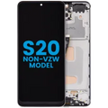 LCD Assembly With Frame (Without FingerPrint Sensor) For Samsung Galaxy S20 (Non-Verizon 5G UW Frame) (Aftermarket: Incell) (Cloud White)