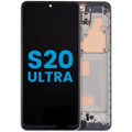 LCD Assembly With Frame (Without FingerPrint Sensor) For Samsung Galaxy S20 Ultra 5G (Aftermarket: Incell) (Cosmic Gray)
