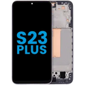 LCD Assembly With Frame (Without FingerPrint Sensor) For Samsung Galaxy S23 Plus 5G (Aftermarket: Incell) (Phantom Black)