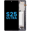 LCD Assembly With Frame (Without FingerPrint Sensor) For Samsung Galaxy S25 Ultra 5G (Aftermarket: Incell) (Titanium Jet Black)