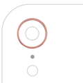 Back Camera Bezel Ring Only For iPhone XR (Coral)