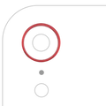 Back Camera Bezel Ring Only For iPhone XR (Red)