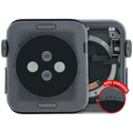 Housing Assembly Compatible For Watch Series 3 (38MM) (Used OEM Pull: Grade A) (GPS Version) (Aluminum / Space Black)