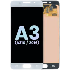 LCD Assembly Without Frame For Samsung Galaxy A3 (A310 / 2016) (Service Pack) (White)