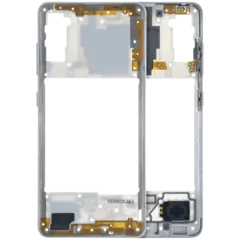 Mid-Frame Housing Compatible For Samsung Galaxy A41 (A415) (Service Pack) (White)