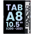 LCD Assembly Without Frame Compatible For Samsung Galaxy Tab A8 (X200) (Service Pack) (Black)
