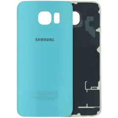 Back Cover Glass For Samsung Galaxy S6 (Service Pack) (Blue)