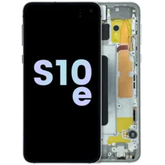 OLED Assembly With Frame For Samsung Galaxy S10E (Service Pack) (Silver)
