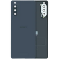 Back Cover Glass With Camera Lens Sony Xperia 10 III (Genuine) (Black)