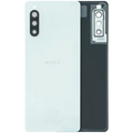 Back Cover Glass With Camera Lens For Sony Xperia 10 II (Genuine) (White)