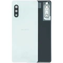 Back Cover Glass With Camera Lens For Sony Xperia 10 II (Genuine) (White)