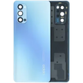Back Cover Glass With Camera Lens For Oppo Reno 4 5G (Genuine) (Blue)