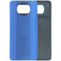 Back Cover Glass Without Camera Lens For Xiaomi Poco X3 (Genuine) (Blue)