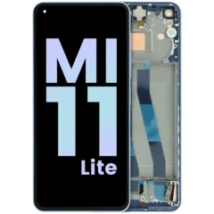 OLED Assembly With Frame For Xiaomi Mi 11 Lite (Genuine) (Blue)