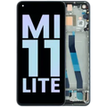 OLED Assembly With Frame Compatible For Xiaomi Mi 11 Lite (Genuine) (Black)
