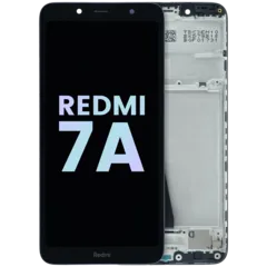 LCD Assembly With Frame For Xiaomi Redmi 7A (Genuine) (Black)
