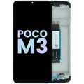 LCD Assembly With Frame Compatible For Xiaomi Poco M3 (Genuine) (Black)