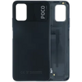 Back Cover Glass Without Camera Lens For Xiaomi Poco M3 (Genuine) (Black)