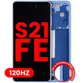 OLED Assembly With Frame For Samsung Galaxy S21 FE 5G (US & International Version) (Aftermarket Plus) (120Hz) (Blue)