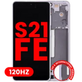 OLED Assembly With Frame For Samsung Galaxy S21 FE 5G (US & International Version) (Aftermarket Plus) (120Hz) (Lavender)