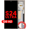 OLED Assembly With Frame For Samsung Galaxy S24 Ultra (US & International Version) (Aftermarket Pro) (120Hz) (Titanium Yellow)