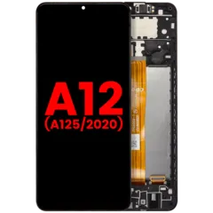 LCD Assembly With Frame For Samsung Galaxy A12 (A125 / 2020) (Aftermarket Plus) (All Colors)