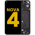 LCD Assembly With Frame For Huawei Nova 4 (2018) (Refurbished) (Black)