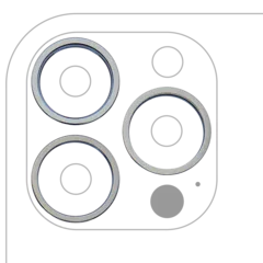 Back Camera Bezel Ring Only For iPhone 13 Pro / 13 Pro Max (3 Piece Set) (Alpine Green)