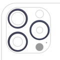 Back Camera Bezel Ring Only For iPhone 15 Pro Max (3 Piece Set) (Blue Titanium) (10 Pack)