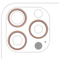 Back Camera Bezel Ring Only For iPhone 16 Pro / 16 Pro Max (3 Piece Set) (Desert Titanium) (10 Pack)