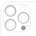 Back Camera Bezel Ring Only For iPhone 16 Pro / 16 Pro Max (3 Piece Set) (White Titanium) (10 Pack)