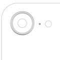 Back Camera Bezel Ring Only For iPhone 16e / 17e (White) (10 Pack)
