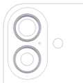 Back Camera Bezel Ring Only For iPhone 17 (2 Piece Set) (Lavender) (10 Pack)