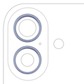 Back Camera Bezel Ring Only For iPhone 17 (2 Piece Set) (Mist Blue) (10 Pack)