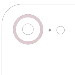 Back Camera Bezel Ring Only For iPhone 17e (Soft Pink) (10 Pack)